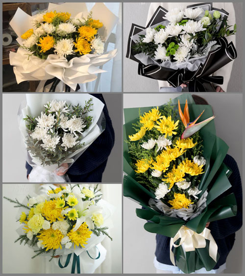 广东湛江市廉江市石城镇茶山村白事花束代送